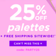 25% Off Palettes, Plus Free Shipping | Tarte Cosmetics | Promo code PARTY25